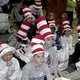 Students celebrating Read Across America in 1997. Note the hats from Dr. Seuss’s The Cat in the Hat.